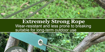 Tree Stakes and Supports, Heavy Duty Tree Stakes Kit Include 3Pcs Tree Straps for Staking, 3Pcs 12" Steel Spikes, and 39Ft Rope, Tree Supports for Young Tree Anti Strong Wind, Bad Weather