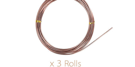 Plant Training Wire 98 Feet Copper Bonsai Tree Aluminium Plant Wire for Training Indoor and Outdoor (Copper, 2mm, 30m)