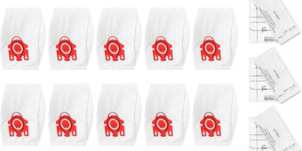 20 Pack 3D Airclean GN Vacuum Cleaner Bags and 20 Pack FJM Vacuum Bags Compatible with Miele Canister Vacuum Cleaner