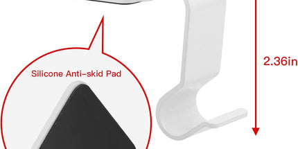 Christmas Stocking Holders for Mantel Set of 4, No-Slip Christmas Stocking Clips Stocking Hanger Hooks For Christmas Decorations, Lightweight Stocking Holders Clip For Fireplace Counter Window (White)