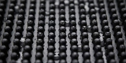 12"x6" Black Rubber Bar Mat – 6 Pack Non-Slip Drainage Pad for Coffee Stations, Home Bars & Kitchens