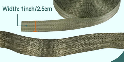 Tree Support Strap, 65 Feet x 1 inch Tree Straps for Staking, Nylon Plant Tie Rope for Support, Straightening (2200 Lbs Strength, Green)