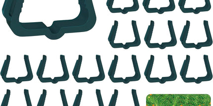 Christmas Light Hanger Clips Fascia Board Light Clips Plastic Holiday Deck Banister Hanger for Christmas Fascia Board Roof Gutter Fence Eave Decoration, Green (30 PCS, 1 5/8")
