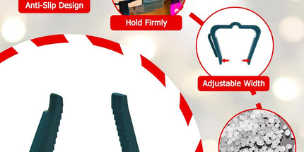Christmas Light Hanger Clips Fascia Board Light Clips Plastic Holiday Deck Banister Hanger for Christmas Fascia Board Roof Gutter Fence Eave Decoration, Green (30 PCS, 1 5/8")