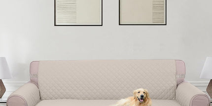 UNICE Home Reversible Sofa Cover Bundle Loveseat Cover(Sofa+Loveseat, Beige)