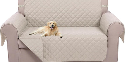 UNICE Home Reversible Sofa Cover Bundle Loveseat Cover(Sofa+Loveseat, Beige)