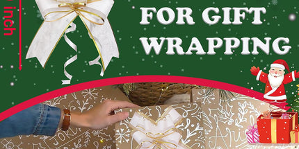 Pull Bows for Gift Wrapping, 15 PCS Large Gift Bow Bulk for Presents Package, Gift Baskets, Christmas, Wedding, and Party Decor (White with Tulle & Gold line, 6 inches)
