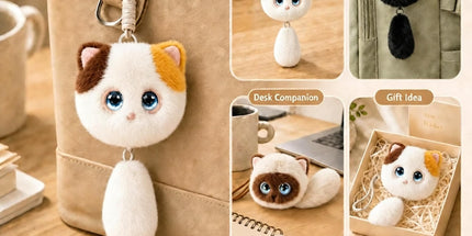 AI Cat Companion Robot - Interactive Emotional Support Pet with 40+ Languages Voice Cloning Long-term Memory - Touch Sensitive Smart Toy for Kids Adults - Black Cat