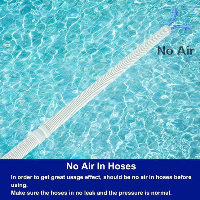 Vacuum Hose/Replacement Pool Hose -1.5” 8 Hoses for Pool,Spa White -