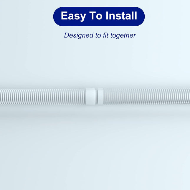 Vacuum Hose/Replacement Pool Hose -1.5” 8 Hoses for Pool,Spa White -