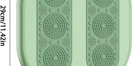 Foot warming cushion - Electric foot warming cushion - Foot warmer - 3 temperature settings - Built-in 6 manual massage heads - Suitable for home, office and dormitories - Warming cushions (green)