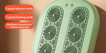 Foot warming cushion - Electric foot warming cushion - Foot warmer - 3 temperature settings - Built-in 6 manual massage heads - Suitable for home, office and dormitories - Warming cushions (green)