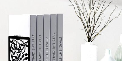 1 Pair Metal Bookends or Shelves, Tree Book Ends Decorative Bookends or Heavy Books, Book Holder or Shel, Black Unique Book Stoppers, Book Holders or Shelves Home Oice School-Right Angle