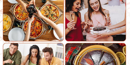 3 Pieces 8-cut, 7-cut and 6-cut Pie Cutter 10.6 Inches Diameter Stainless Steel Pie Slicer Rust Proof Cake Divider with Side Handle Pie Cutter Press for Commercial Home