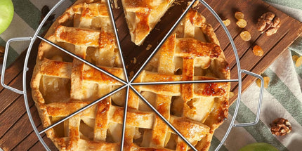 3 Pieces 8-cut, 7-cut and 6-cut Pie Cutter 10.6 Inches Diameter Stainless Steel Pie Slicer Rust Proof Cake Divider with Side Handle Pie Cutter Press for Commercial Home