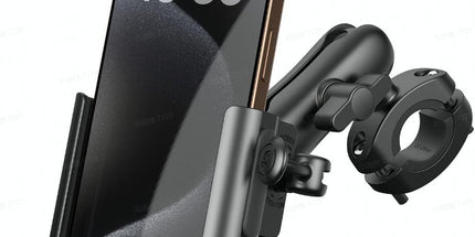 All Metal Motorcycle Phone Mount - [Anti Shake] [Extendable Arm] Bike Phone Holder Handlebar Clamp, Bicycle Cell Phone Mount, 4.7-7.2" Phones Tyack eCommerce Solutions
