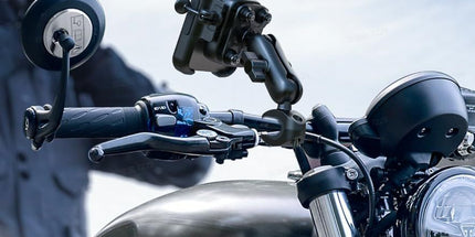 All Metal Motorcycle Phone Mount - [Anti Shake] [Extendable Arm] Bike Phone Holder Handlebar Clamp, Bicycle Cell Phone Mount, 4.7-7.2" Phones Tyack eCommerce Solutions
