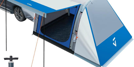 Inflatable SUV Tent with Pump 2.0, 30% More Space, Easy Set-up Car Tent for 6 Person Family Camping, Dual-Use for SUV or Ground Camping with 2 Awnings, Double Door, Fit for SUV Car Van Tyack eCommerce Solutions
