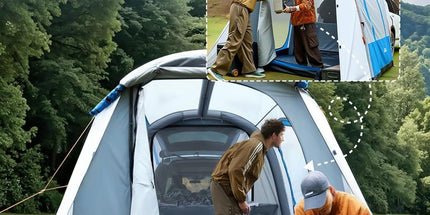 Inflatable SUV Tent with Pump 2.0, 30% More Space, Easy Set-up Car Tent for 6 Person Family Camping, Dual-Use for SUV or Ground Camping with 2 Awnings, Double Door, Fit for SUV Car Van Tyack eCommerce Solutions