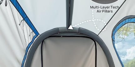 Inflatable SUV Tent with Pump 2.0, 30% More Space, Easy Set-up Car Tent for 6 Person Family Camping, Dual-Use for SUV or Ground Camping with 2 Awnings, Double Door, Fit for SUV Car Van Tyack eCommerce Solutions