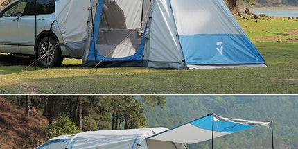Inflatable SUV Tent with Pump 2.0, 30% More Space, Easy Set-up Car Tent for 6 Person Family Camping, Dual-Use for SUV or Ground Camping with 2 Awnings, Double Door, Fit for SUV Car Van Tyack eCommerce Solutions