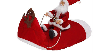 Santa Dog Costume Christmas Pet Clothes Santa Claus Riding Pet Costumes Party Dressing Up Dogs Cats Outfit For Small Medium Dogs Cats