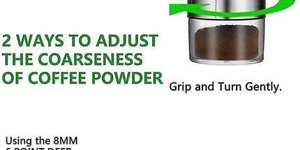 Electric Coffee Grinder - USB Rechargeable Portable Bean Mill for Home Use