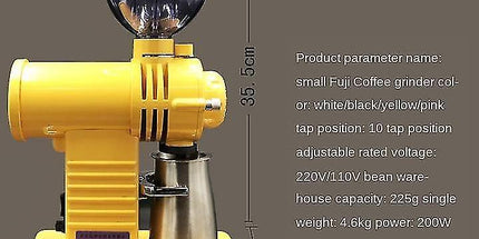 220V Electric Coffee Grinder - Compact Single Bean Grinder for Home Use
