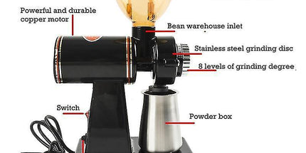 Electric Coffee Grinder - Stainless Steel Automatic Bean Grinder for Household Use