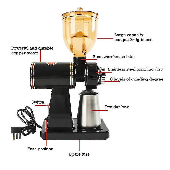 Electric Coffee Grinder - Stainless Steel Automatic Bean Grinder for Household Use
