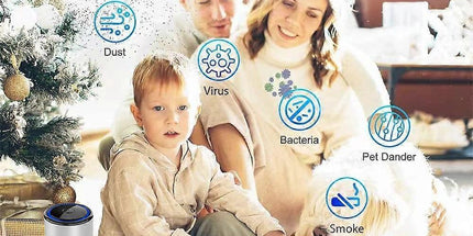 Portable Air Purifier for Car, Bedroom, Home, Compact Filter Cleaner