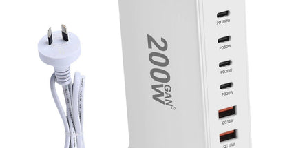 200W USB-C Desktop Charging Station for Home & Office