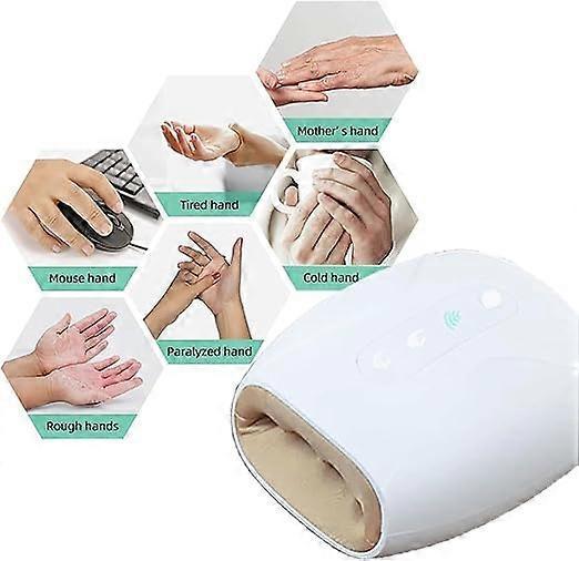 Intelligent Cordless Hand Massager with Heat & Compression for Home Use