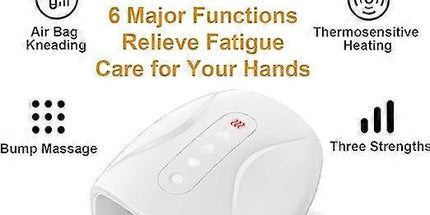 Intelligent Cordless Hand Massager with Heat & Compression for Home Use