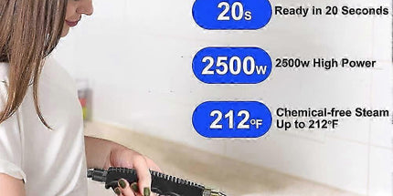 2500W Handheld Steam Cleaner for Home Use Portable Cleaning Steamer