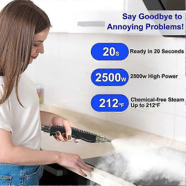 2500W Handheld Steam Cleaner for Home Use Portable Cleaning Steamer