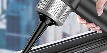 4-in-1 Handheld Car Vacuum Cleaner Portable Cordless Air Duster with LED Light for Car Home Office Black