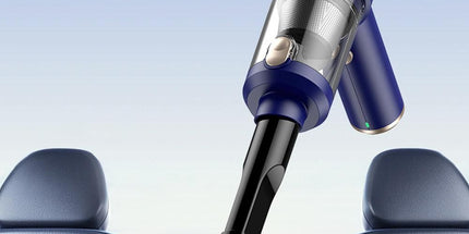 4-in-1 Handheld Car Vacuum Cleaner Portable Cordless Air Duster with LED Light for Car Home Office Blue