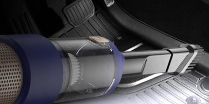 4-in-1 Handheld Car Vacuum Cleaner Portable Cordless Air Duster with LED Light for Car Home Office Blue
