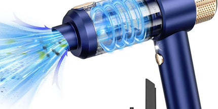 4-in-1 Handheld Car Vacuum Cleaner Portable Cordless Air Duster with LED Light for Car Home Office Blue