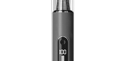 2-Mode Adjustable Cordless Handhtaeld Vacuum Cleaner Set Portable Digital Display Dust Cleaner for Car Home Grey