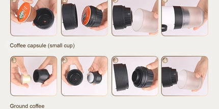 Portable Coffee Machine For Car Home Travel 3 In 1 Cordless Electric Coffee Maker Work
