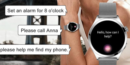 Smart Watch for Women Waterproof Smartwatch 100+ Sports Fitness Tracker-Silver