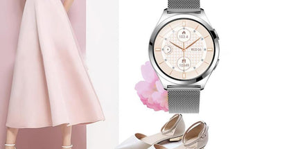 Smart Watch for Women Waterproof Smartwatch 100+ Sports Fitness Tracker-Silver