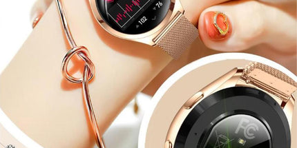 Smart Watch for Women Waterproof Smartwatch 100+ Sports Fitness Tracker-Gold