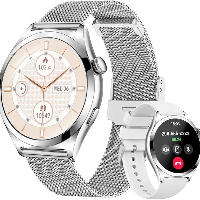 Smart Watch for Women Waterproof Smartwatch 100+ Sports Fitness Tracker-Gold