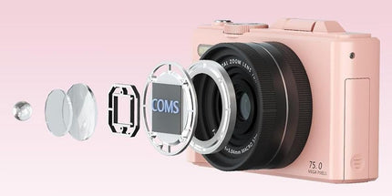 5K Digital Camera with 180-degree Flip Screen Vlogging Camera for YouTube -Pink
