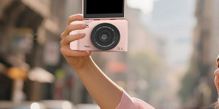 5K Digital Camera with 180-degree Flip Screen Vlogging Camera for YouTube -Pink