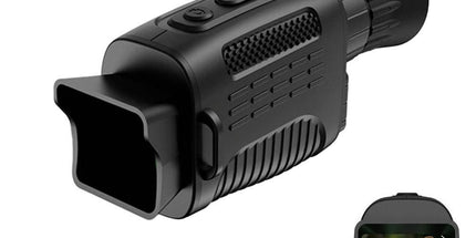 Night Vision Monocular Binoculars 4K IR Digital Telescope for Adult Hunting Camping-Black