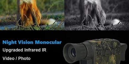 Night Vision Monocular Binoculars 4K IR Digital Telescope for Adult Hunting Camping-Multicolor